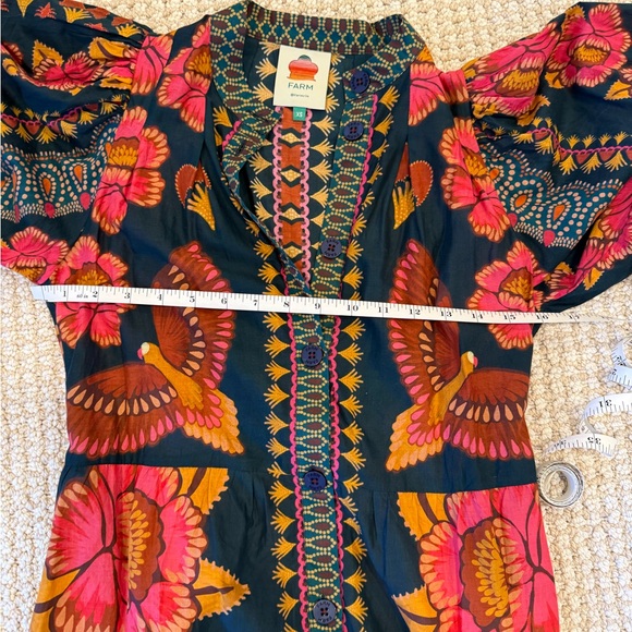 FARM Rio Floral Long Sleeve Dress - Pink and Blue - Picture 7 of 8